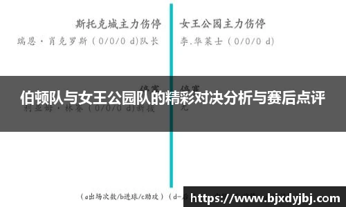 伯顿队与女王公园队的精彩对决分析与赛后点评