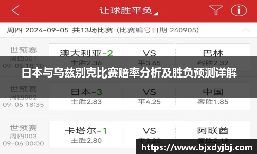 日本与乌兹别克比赛赔率分析及胜负预测详解